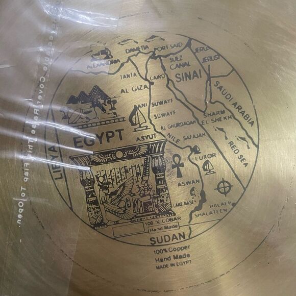 Egyptian Collectable copper plate ancient Egypt handmade art decorative home - Picture 4 of 6